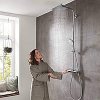 Душевая система Hansgrohe Crometta E Shower System 240 1 Spray With Thermostat, Chrome, 27271000