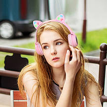 Бездротові навушники з котячими вушками Hoco W27 Cat Ear Ws headphones, фото 6
