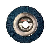Щетка абразивная "Пиранья" 125х12х22 мм. синяя Р180