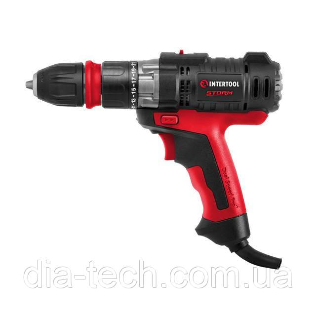 Дриль-шурупокрут електричний 420 Вт INTERTOOL WT-0110, фото 1