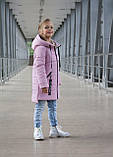 Весняна куртка на дівчинку Полі рожевий, фото 3