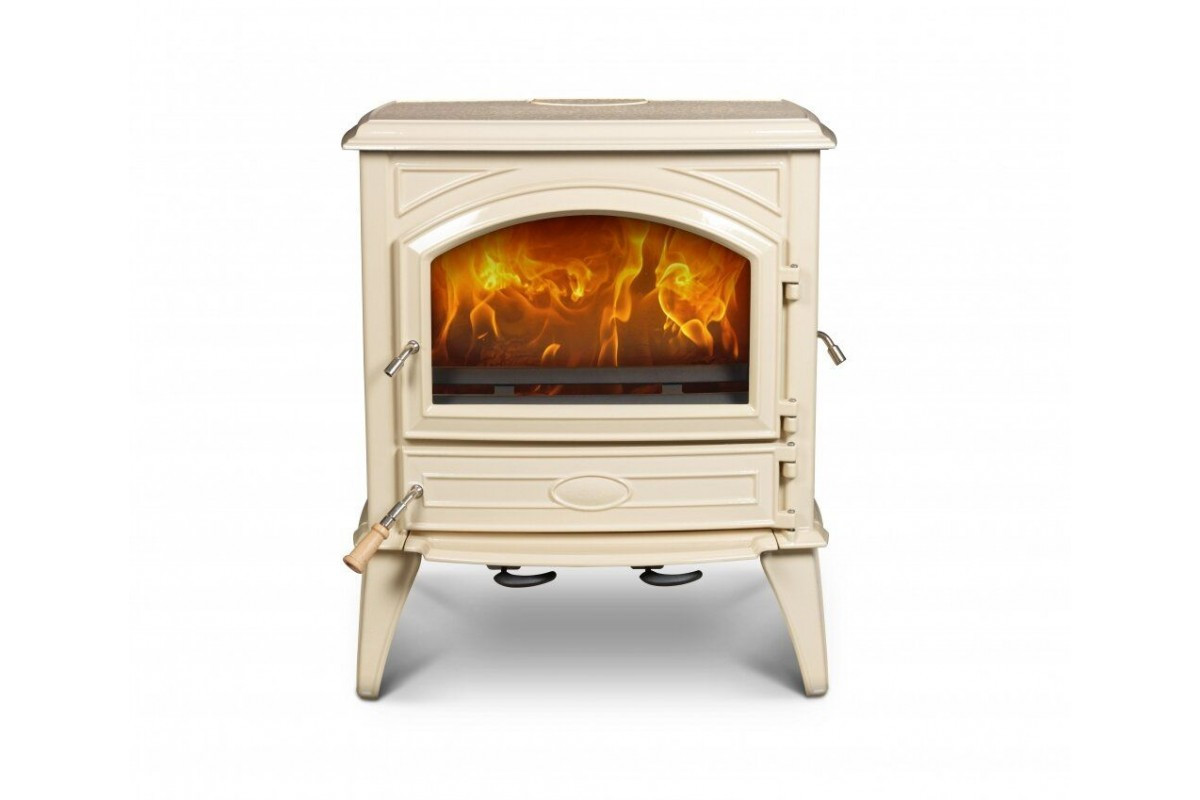 Піч камін чавунний DOVRE 640 WD бежевий