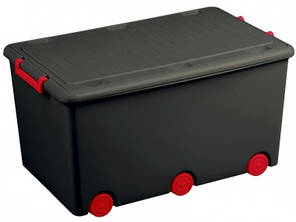 Ящик для дитячих іграшок Tega Multi графіт/червоний