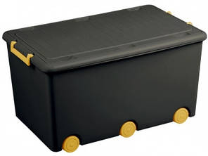 Ящик для дитячих іграшок Tega Multi графіт/жовтий