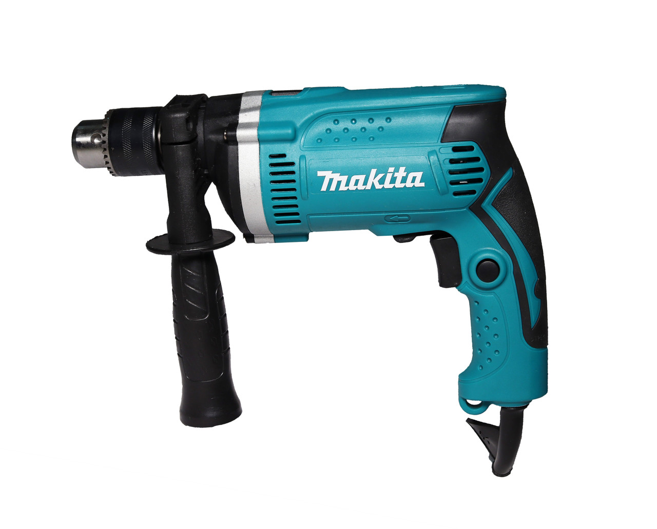Ударний дриль Makita HP1630 (710 Вт, 0-3200 об./хв.) з набором свердел, біт, каміння