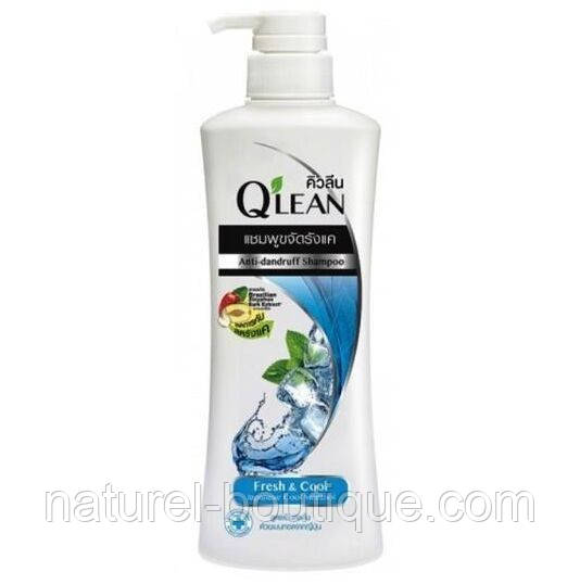 Шампунь Lion Qlean проти лупи Fresh Cool Свіжість і прохолода 340 мл