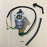 Карбюратор із електроклапаном під важільну заслінку 188F/GX390 бензин, фото 2