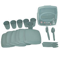 Набір посуду для пікніка на 6 персон 32 предмета SP-180 "Irak Plastik" (Туреччина)
