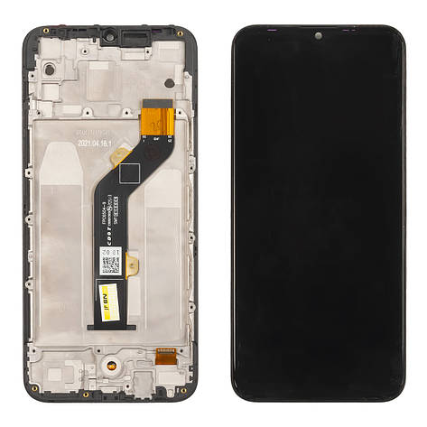 Дисплей TECNO Spark 6 Go (KE5) (2020) з чорним тачскрином і рамкою, фото 1