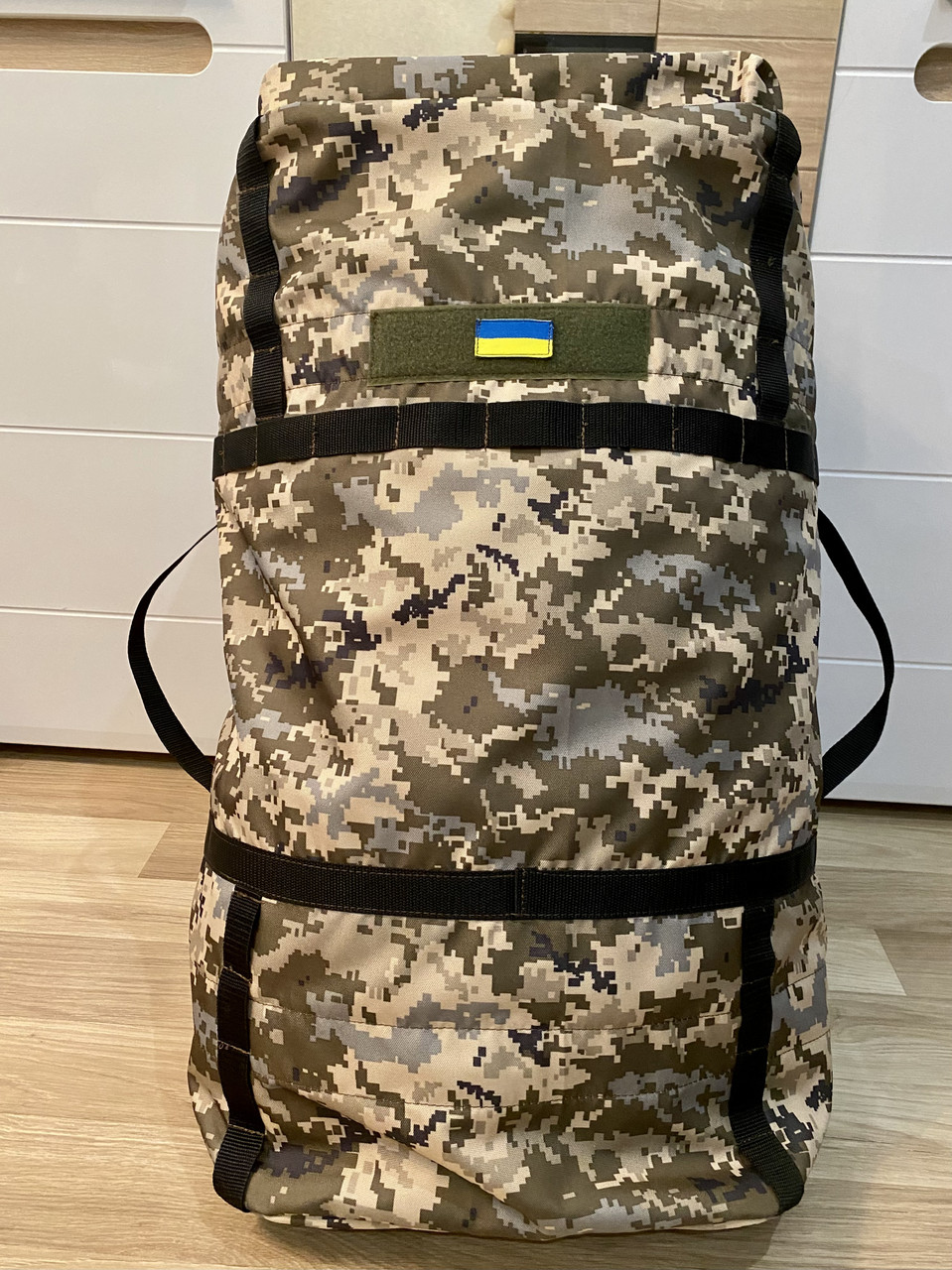 Військова сумка-баул на 130 л — тканина Cordura, колір Піксель