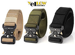 Ремінь тактичний військовий польовий армійський Tactical Belt 120 см, 145 см Олива, Чорний, пісок