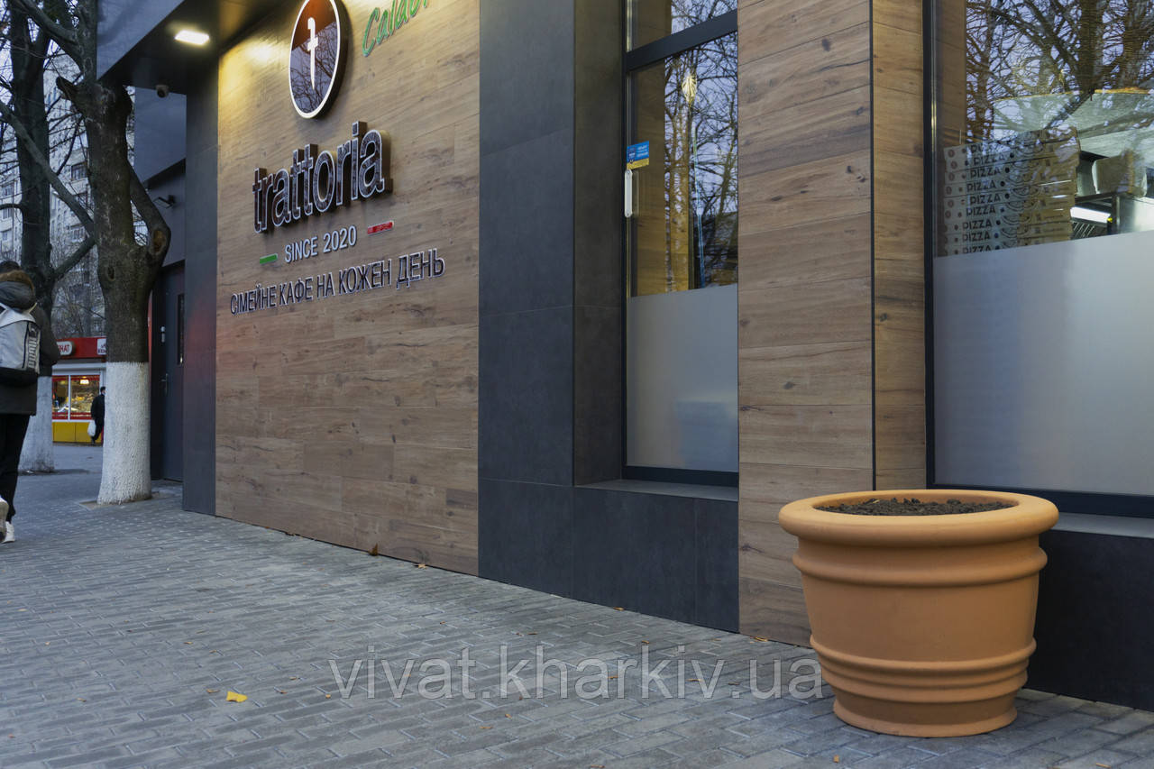 Вазон з бетону Ріо 54х67/44 (см) Глина