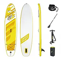 Дошка для SUP серфінгу (320х76х12см, дошка, весло, ручний насос, сумка) SUP-борд Bestway 65348 Жовтий