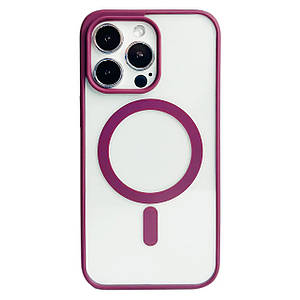 Чохол TPU Totu Color with Magsafe для iPhone 13 Pro Бордовий