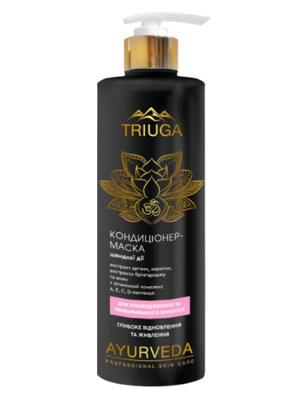 Кондиціонер-маска Triuga Глибоке відновлення і живлення 500 мл, фото 1