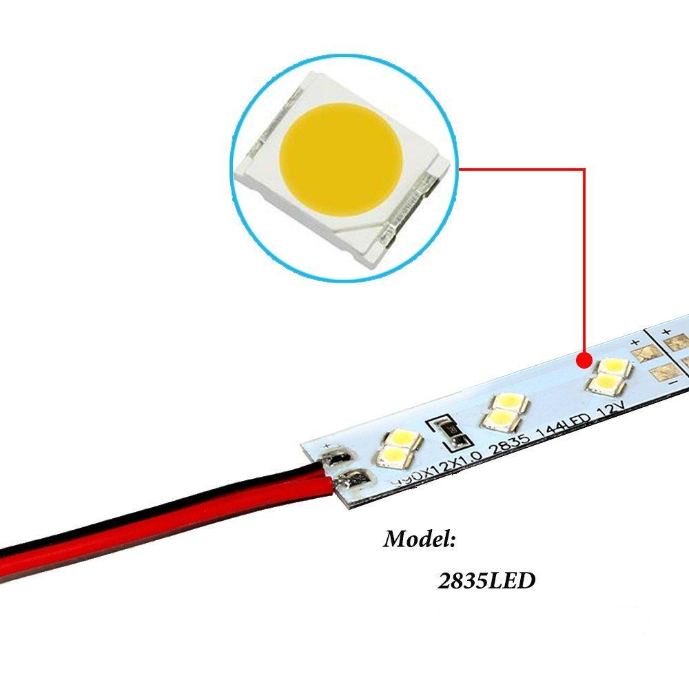 Dilux — Світлодіодна LED лінійка SMD 2835 144LED/m, негерметична IP33, нейтральний білий