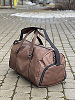 Спортивная / дорожная сумка с карманом для обуви 35L Black на 2 отделения