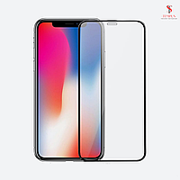 Cтекло защитное 21D на iPhone X/XS (черная рамка)