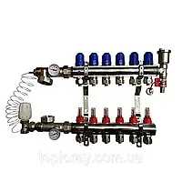 Коллектор для теплого пола в сборе на 6 выходов KOER(Чехия)