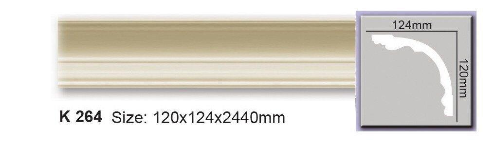 Карниз гладкий поліуретановий Harmony K 264