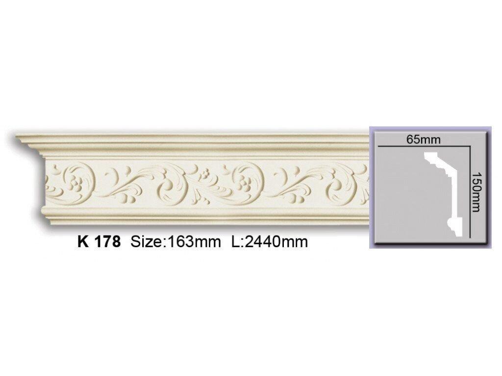 Карниз з орнаментом поліуретановий Harmony K 178 Flexi
