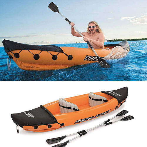 Двухместная надувная байдарка (каяк) Bestway 65077 Lite-Rapid X2 Kayak ...