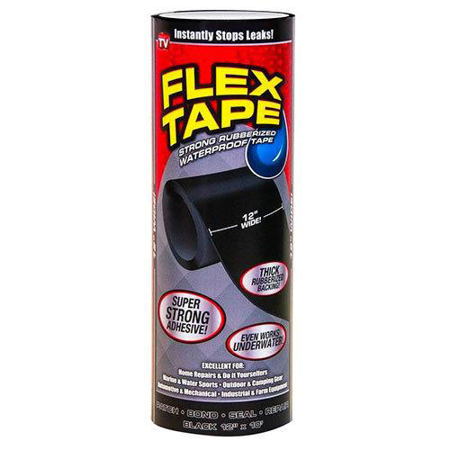 Водонепроницаемая изоляционная сверхпрочная скотч-лента Flex Tape QI-367 30 см (WS) - фото 1 - id-p1683478586
