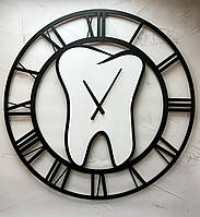 Настінний годинник із дерева для стоматологічного кабінету
