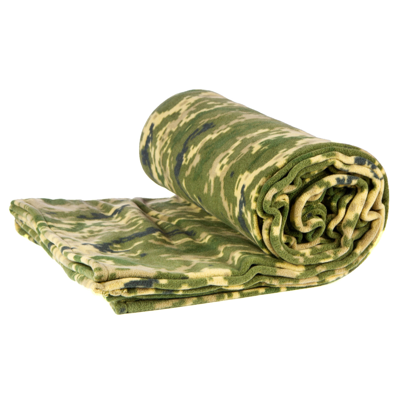 Тактичний флісовий плед 150х200см – ковдра для військових із чохлом, килимок плед покривало. Колір: піксель