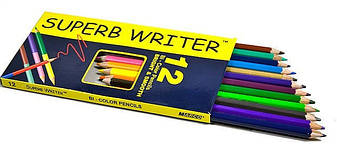 Кольорові олівці Marco "SUPERB WRITER", 12 кольорів 4100-12CB, фото 2