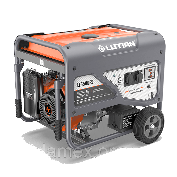 Генератор бензиновий LUTIAN LT9000ES, 7.0/7.5 кВт з електрозапуском