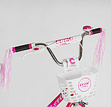 Велосипед двоколісний Corso Fleur на 20 дюймів, Білий 79307, фото 4