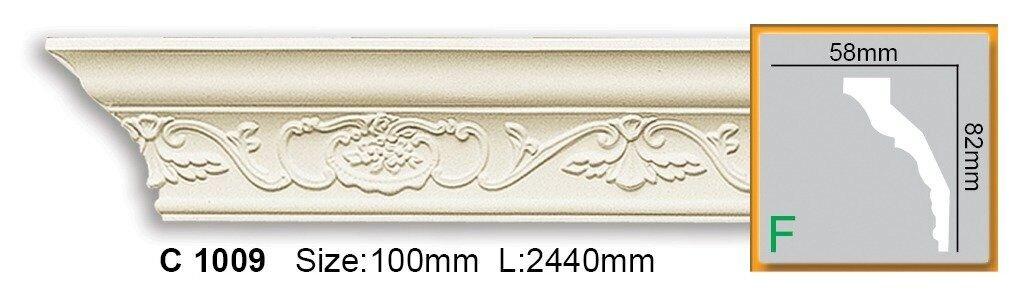 Карниз поліуретановий з орнаментом Gaudi Decor C 1009 Flexi