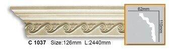 Карниз поліуретановий з орнаментом Gaudi Decor C 1037