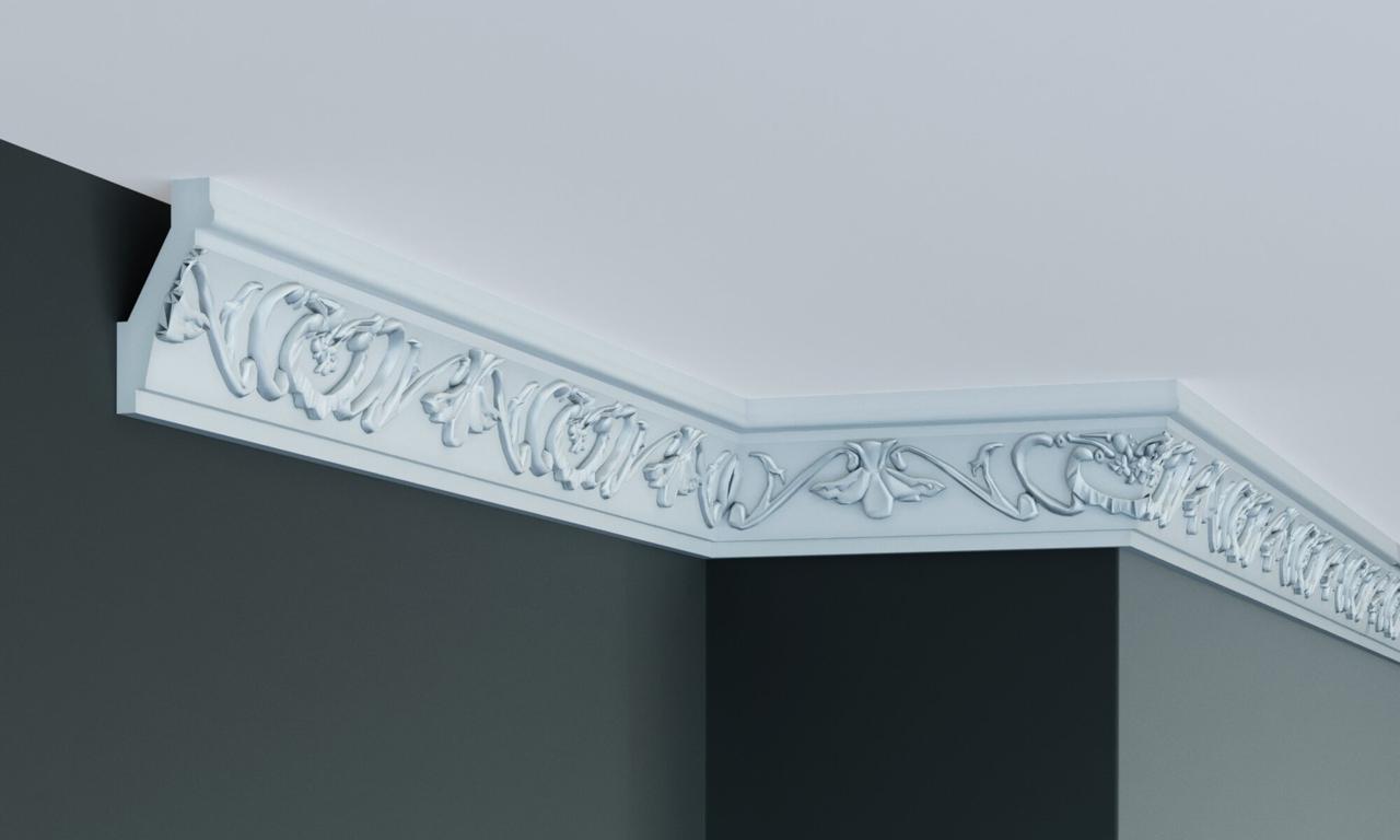 Карниз поліуретановий з орнаментом Gaudi Decor C 141