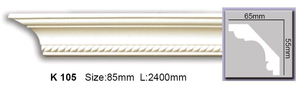 Карниз з орнаментом поліуретановий Harmony K 105 Flexi