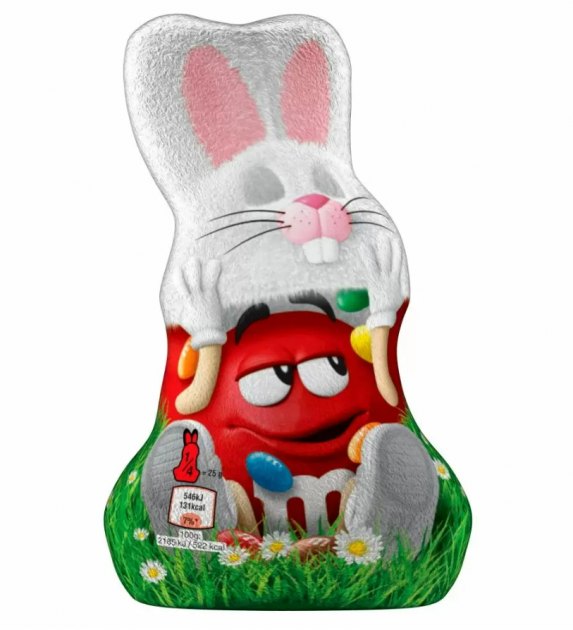 Шоколадний кролик M&M's Milk Chocolate Easter 100g, фото 1
