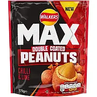 Арахис Walkers Max Double Coated Peanuts Chili Lime 175g