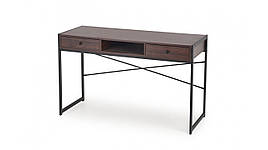 Стіл письмовий B-46 123x48 горіх/чорний Halmar