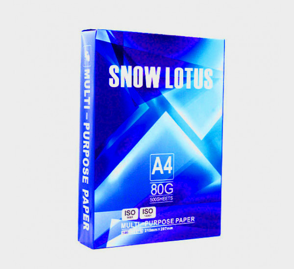 Бумага для принтера формата А4 SNOW LOTUS 80гр/м2 (500л) - фото 1 - id-p1791688285