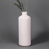 Ваза керамічна для квітів настільна 22 см "Ірис" Рожевий Rezon V014