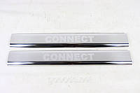 Хром накладки на пороги Ford Connect 2002-2006