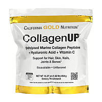 Морской коллаген с гиалуроновой кислотой California Gold Nutrition CollagenUP 464 g