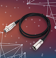 XLR-кабель ELIMA PM-3 для микрофона типа "мама-папа", 3-pin (трехконтактный)