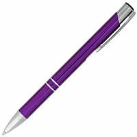 Ручка шариковая металлическая DUNA для лазерной гравировки логотипа Фиолетовый
