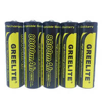 Аккумулятор (1шт) 18650 Greelite 4.2V 9.6Wh Li-ion батарейка HG-807 для фонарика (WS)