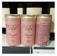 Просік у баночці рожеве Secco Rosato Italiano Vino Frizzante Allini 12шт*200 ml