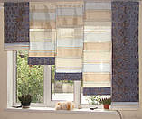 Комплект панельних фіранок Firanka 5шт карниз 220см Арда синій із золотистим (21_7п), фото 2