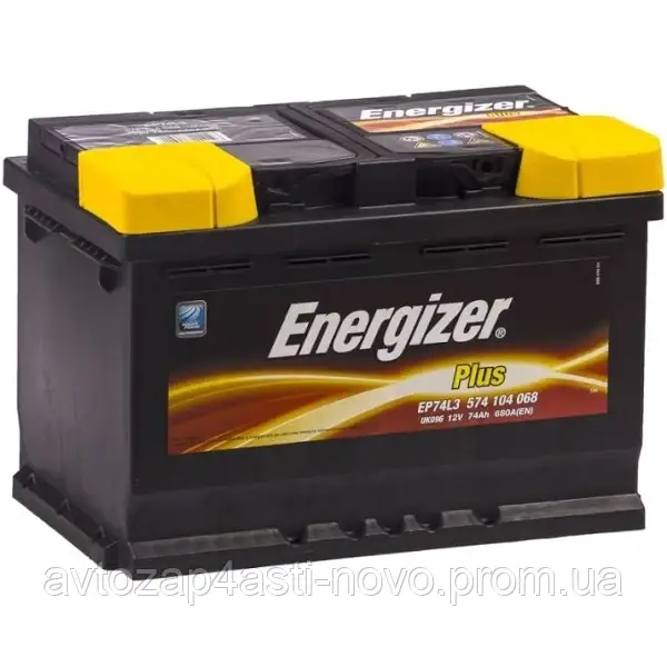 Акумулятор 74Ah-12v Energizer Plus (278х175х190), R, EN680 R+правий ENERGIZER