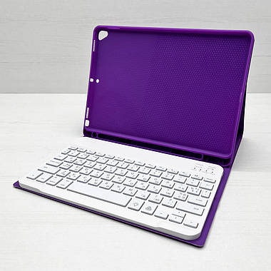 Чохол з бездротовою клавіатурою SENGBIRCH для iPad 10.2 (фіолетовий), фото 2